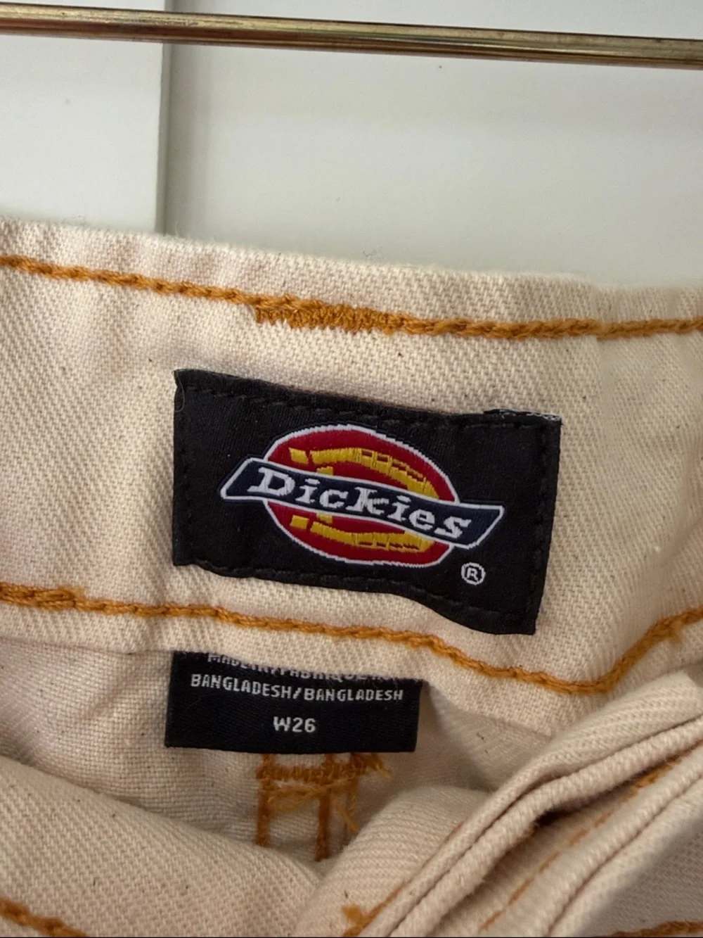 Dickies Women’s Cream Carpenter Bermudas